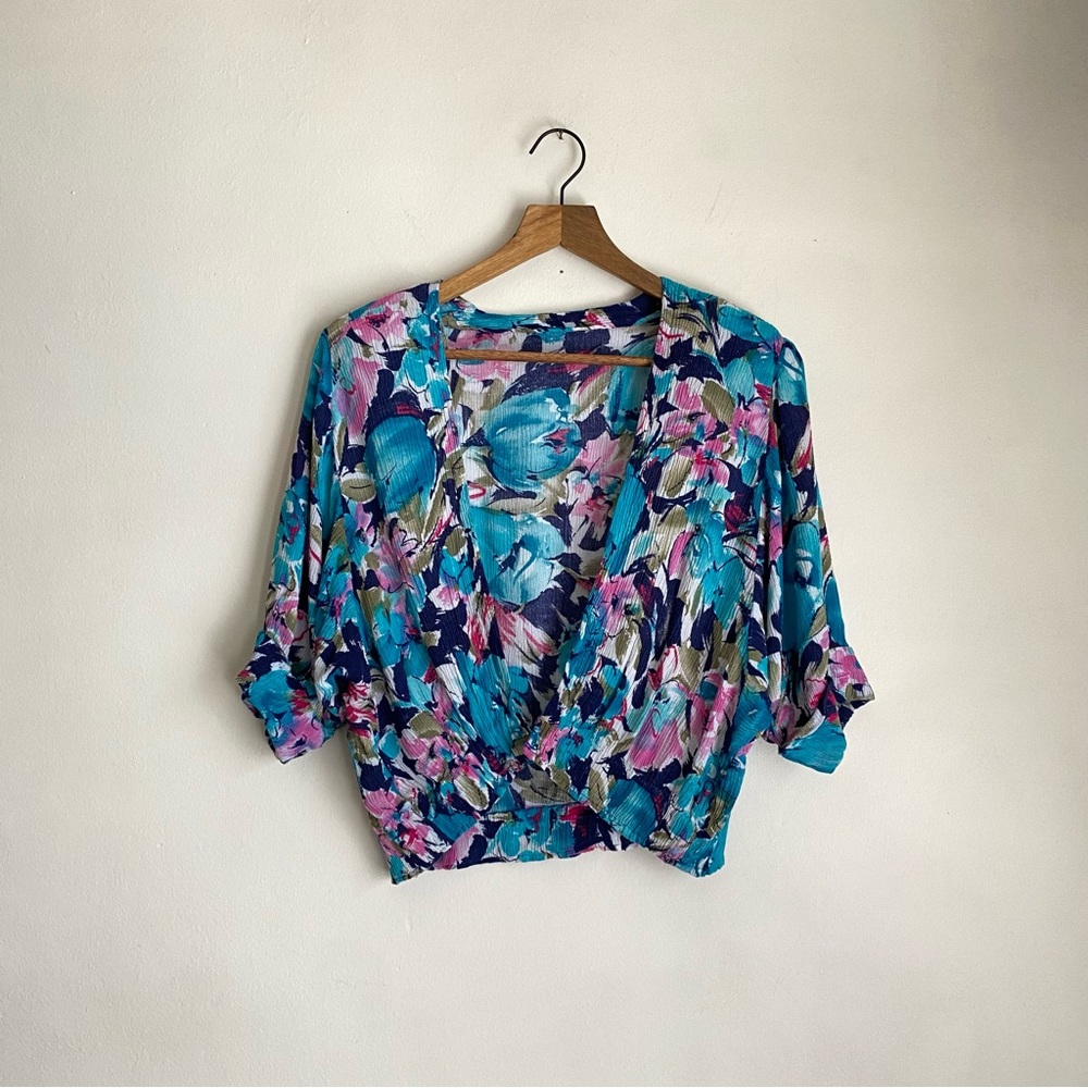 tropical pastel bolero shrug